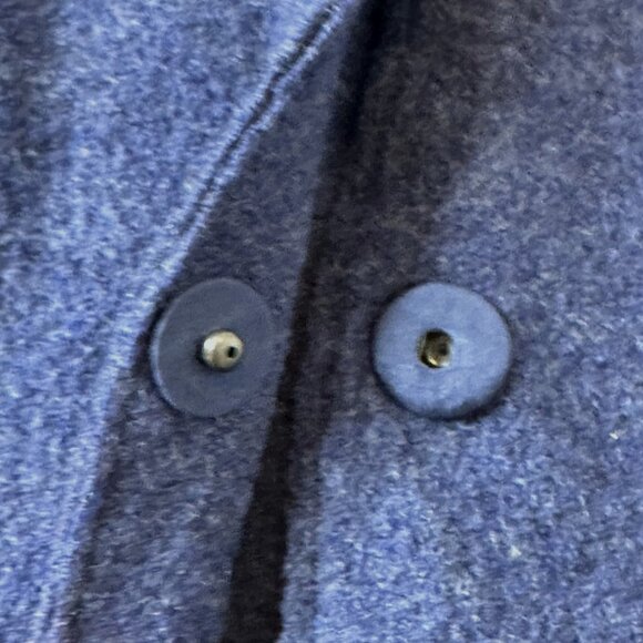 Eileen Fisher Merino Wool XL Kimono Jacket Blue Long Sleeve Pockets Oversized - Picture 9 of 13